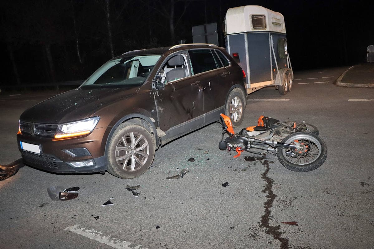 Reichshof – Motorradfahrer bei Unfall schwer verletzt