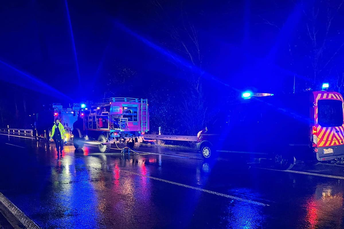 A46 Erkelenz NW – Tödlicher Unfall durch Falschfahrer auf Autobahn