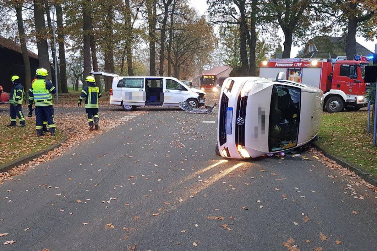 Bothel – Kleinbus mit Schulkindern in Unfall verwickelt